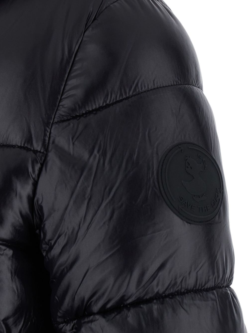 Piumino trapuntato con cappuccio e collo alto D31989WLOVE21 10000 SAVE THE DUCK