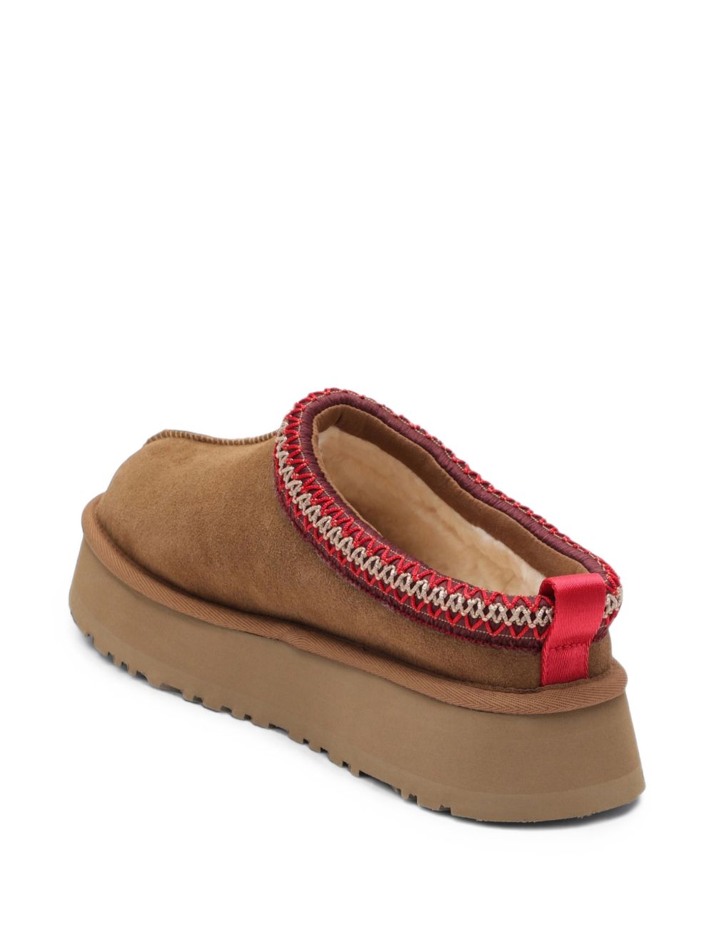Slippers chestnut in camoscio con cuciture a contrasto 1174471 CHE UGG