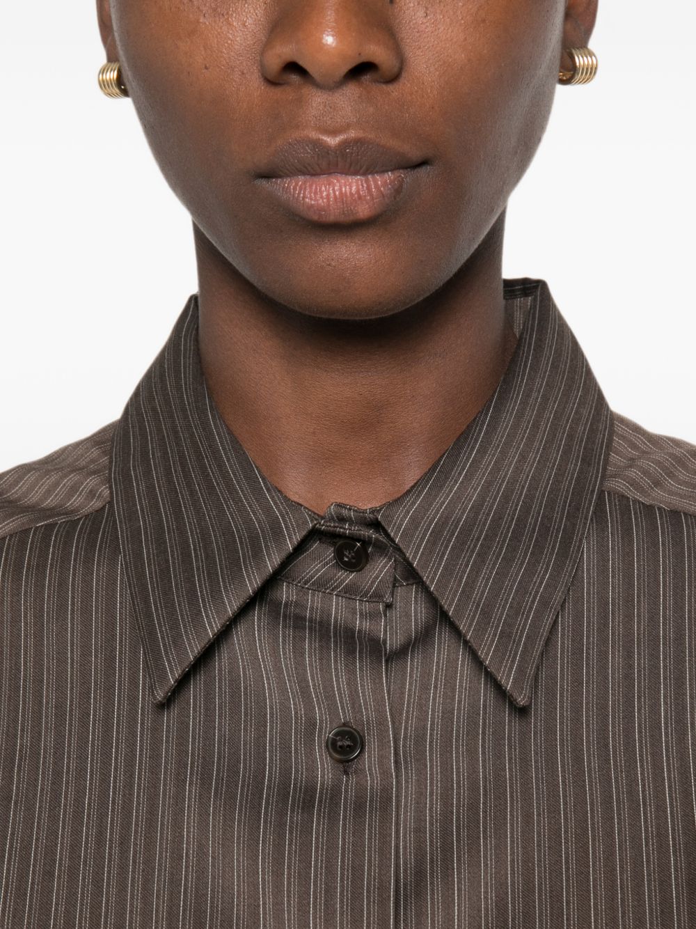 Camicia in Lana Vergine Caffe' 166240A6235 CAFFE ALYSI