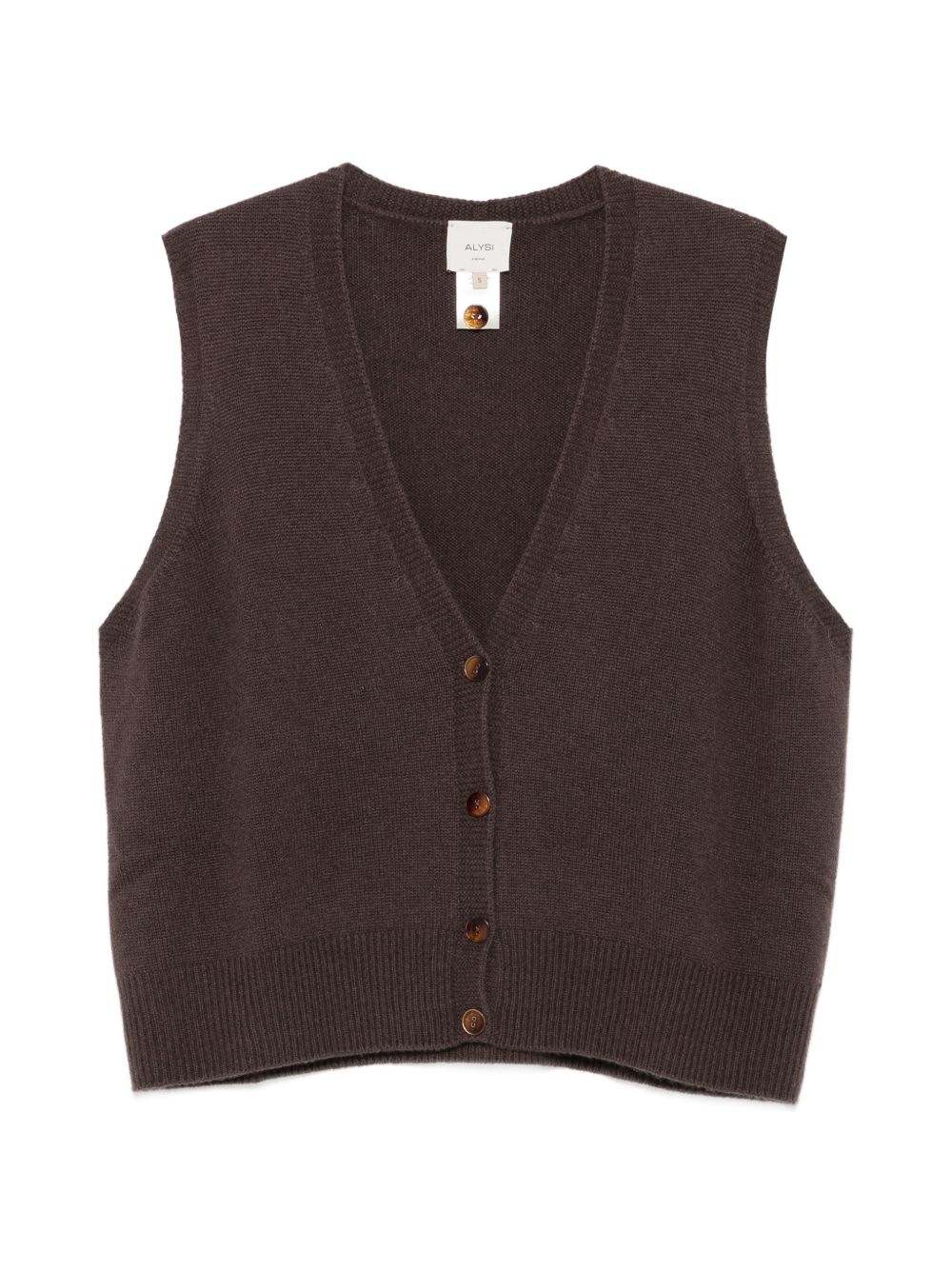 Gilet in Cashmere Cacao 266440A6043 CACAO ALYSI