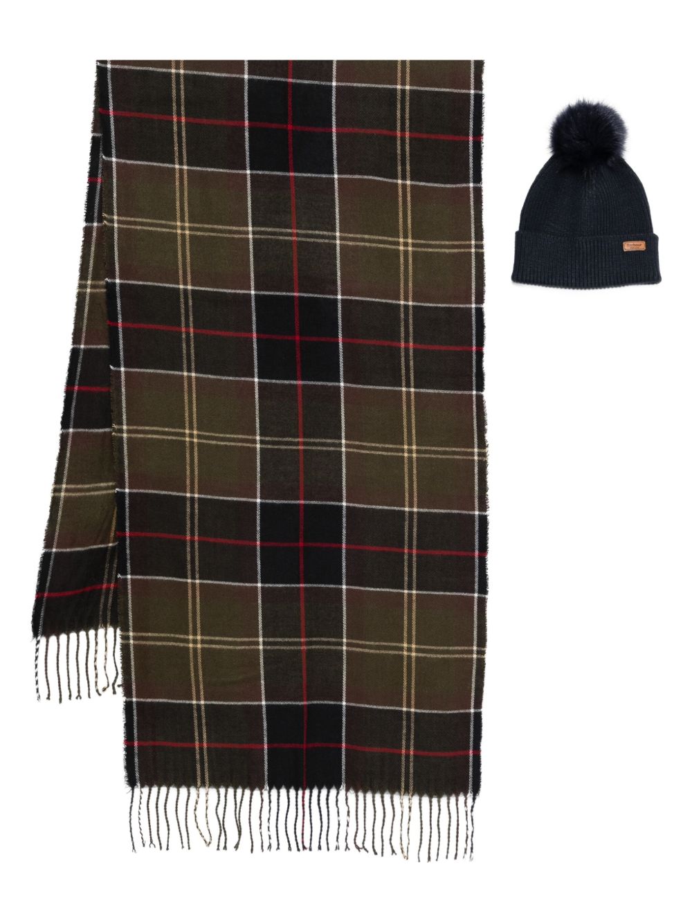 Set Monochrome Tartan LGS0054 GY31 BARBOUR