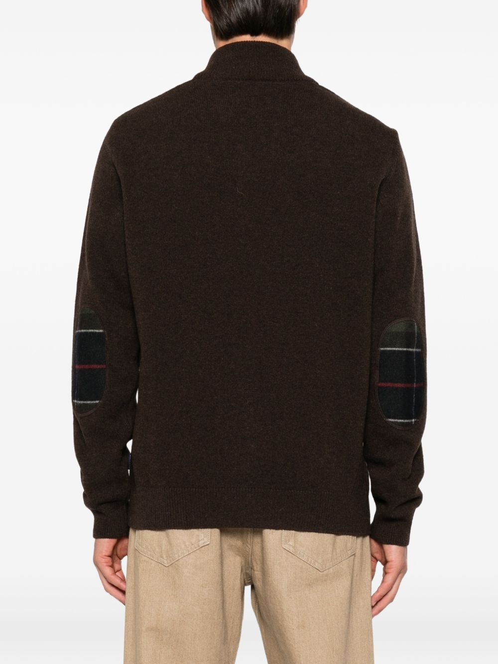 Felpa in Lana Dark Oak MKN0837 BR17 BARBOUR