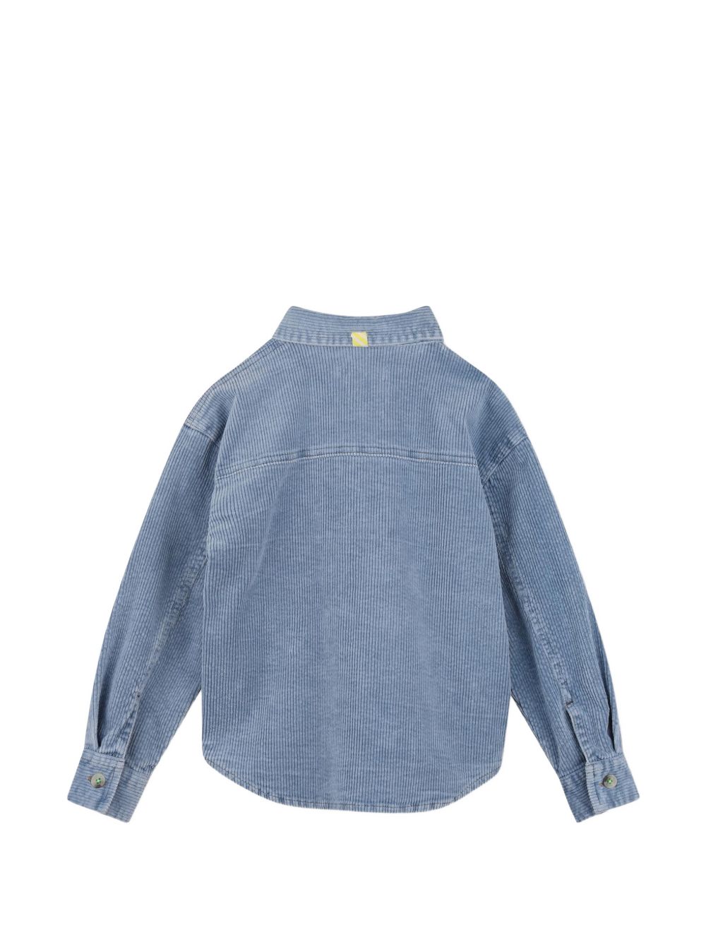 Velluto shirt jacket, chest ricamo, 1 chest tasca, buttoned chiusura. U22307 81U BILLIE BLUSH KIDS