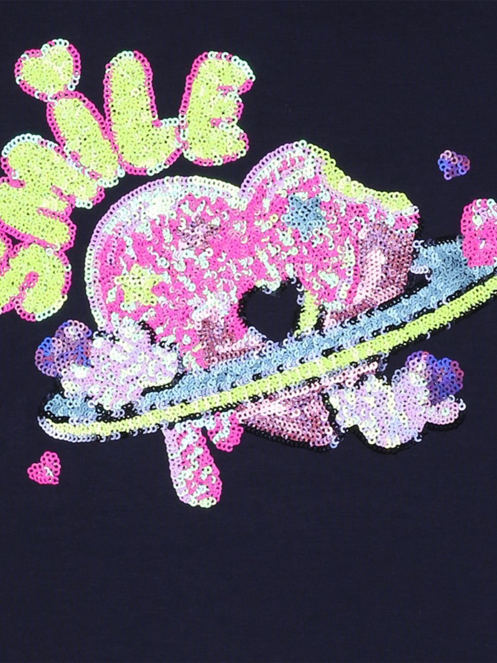 T-shirt in jersey, maniche lunghe, paillettes illustrazione sul davanti. Vestibilità comfort. U22372 85T BILLIE BLUSH KIDS