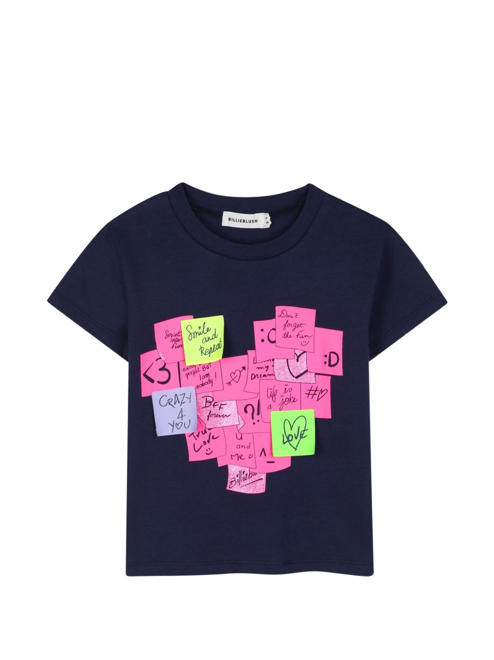 T-shirt in jersey, maniche corte, illustrazione con etichette tessute sul davanti. Vestibilità comfort. U22377 85T BILLIE BLUSH KIDS
