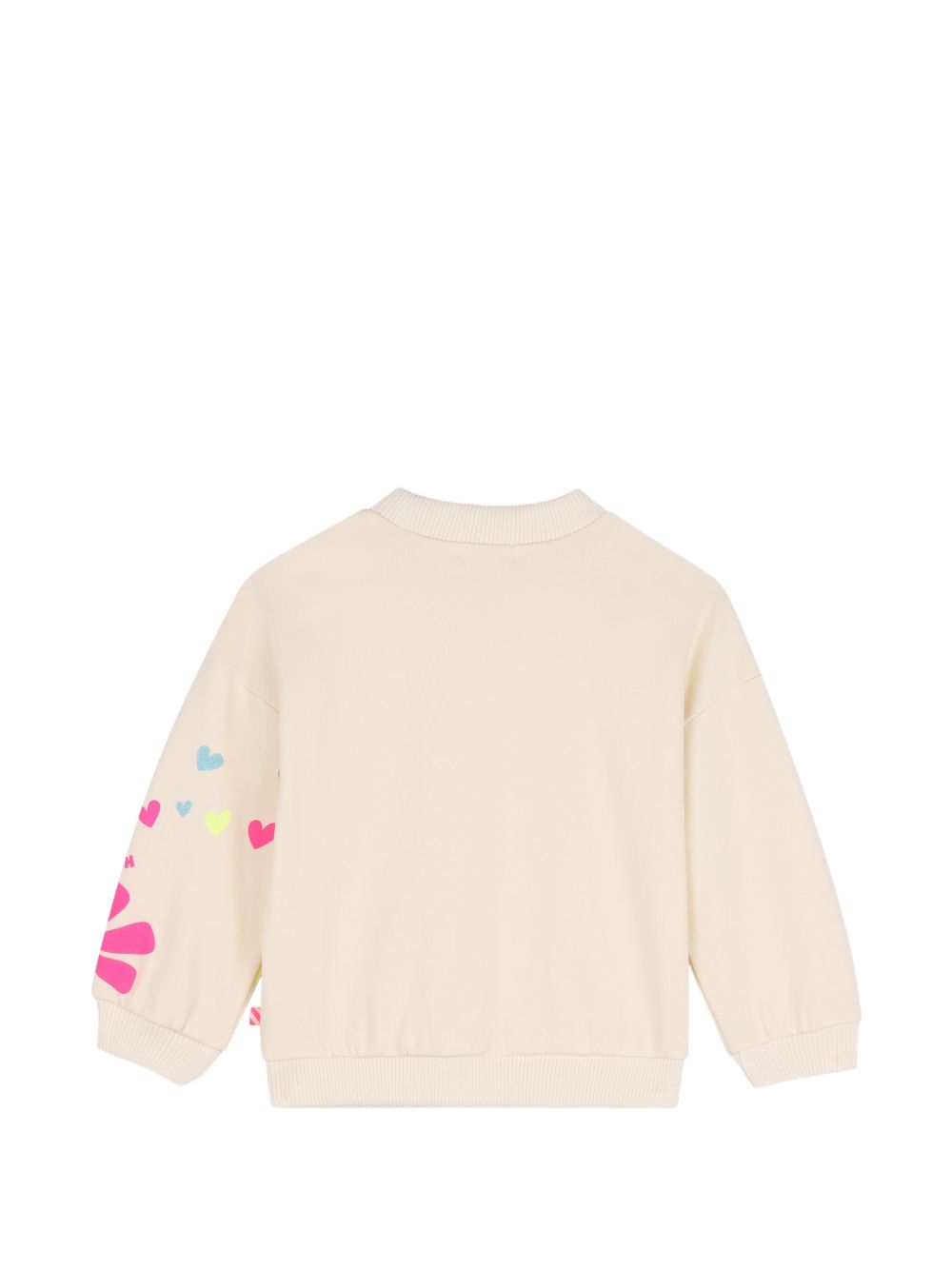 Felpa in cotone garzato, costina su scollo, polsini e fondo, illustrazione con borchie, paillettes e glitter sul davanti. U22397 243 BILLIE BLUSH KIDS