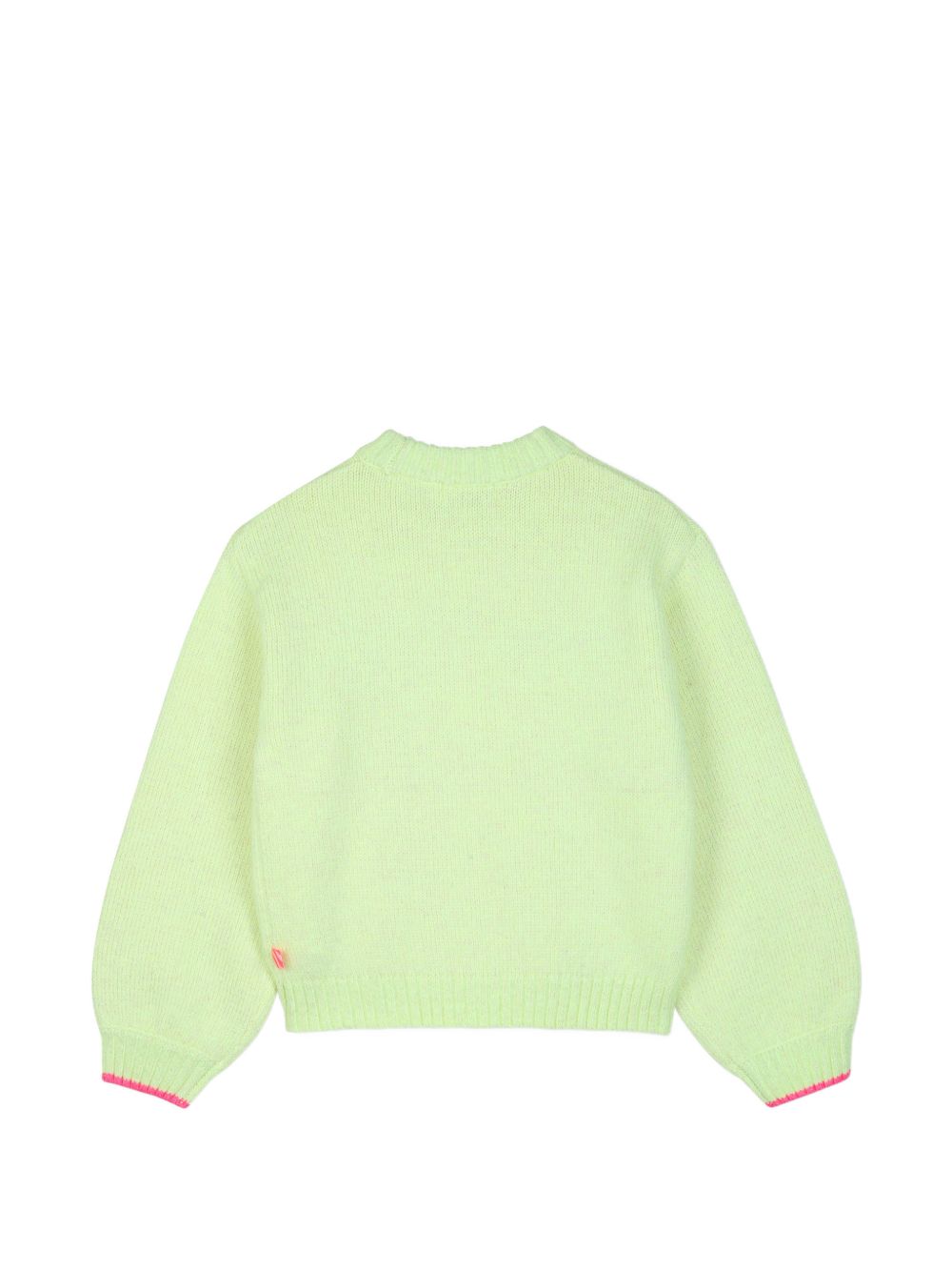 Maglione in maglia, filato morbido lucido, applicazioni in plastica con multicolore paillettes flottanti sul davanti. U22467 552 BILLIE BLUSH KIDS