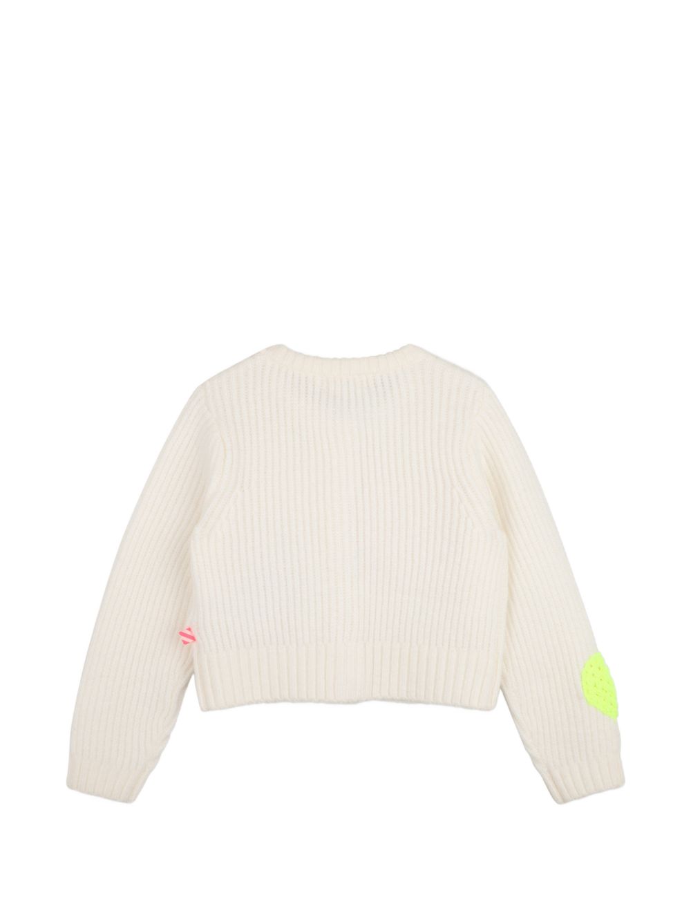 Cardigan in maglia, cuori applicati sul davanti e manica, chiusura con bottoni automatici. U22473 121 BILLIE BLUSH KIDS