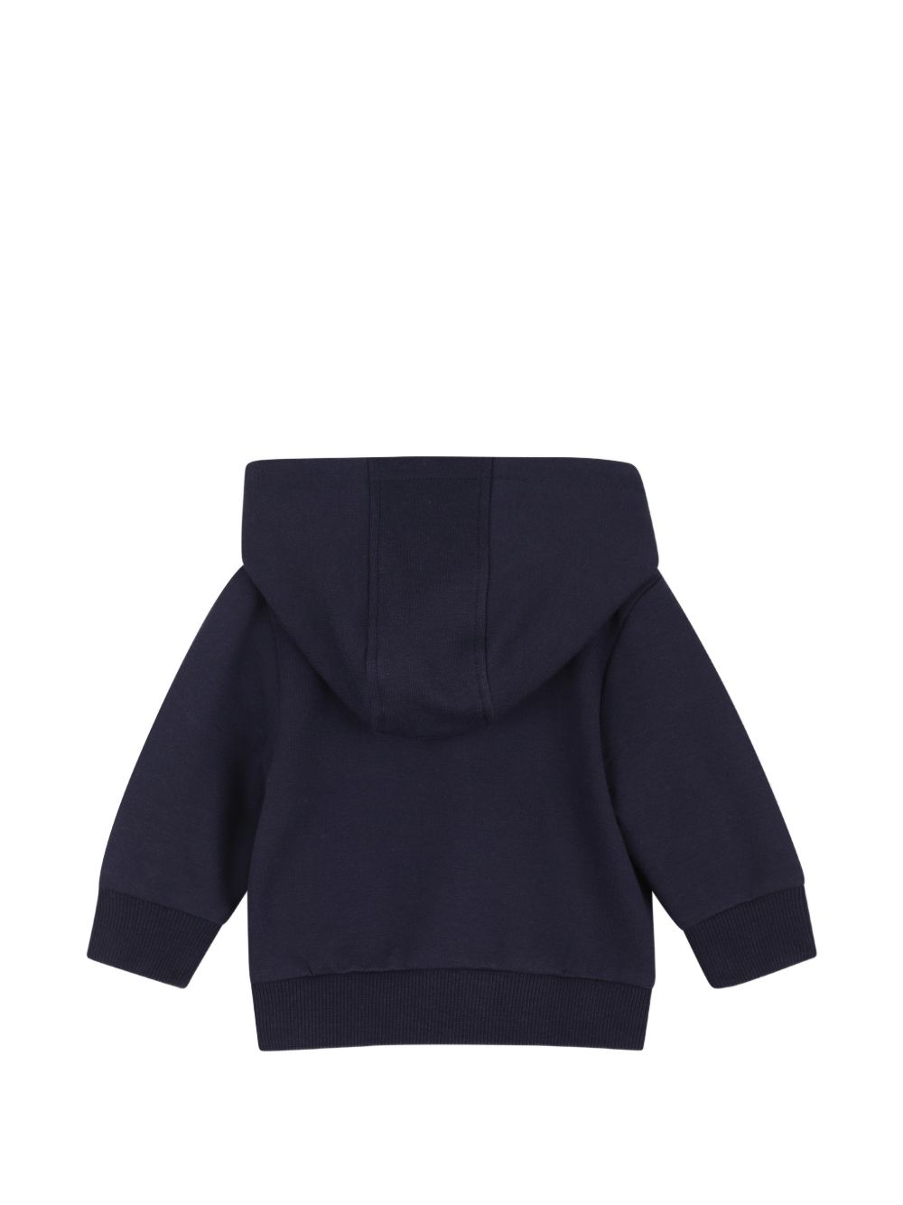 Cardigan, pantaloni e t-shirt set. Cardigan e pantaloni in brushed organic cotton e elastane fleece, elastico collar, hem, vita, polsini e ankles, con cappuccio cardigan con zip chiusura, rounded piped cutout sul chest, boss logo printed sul chest, w J53307 849 BOSS KIDSWEAR