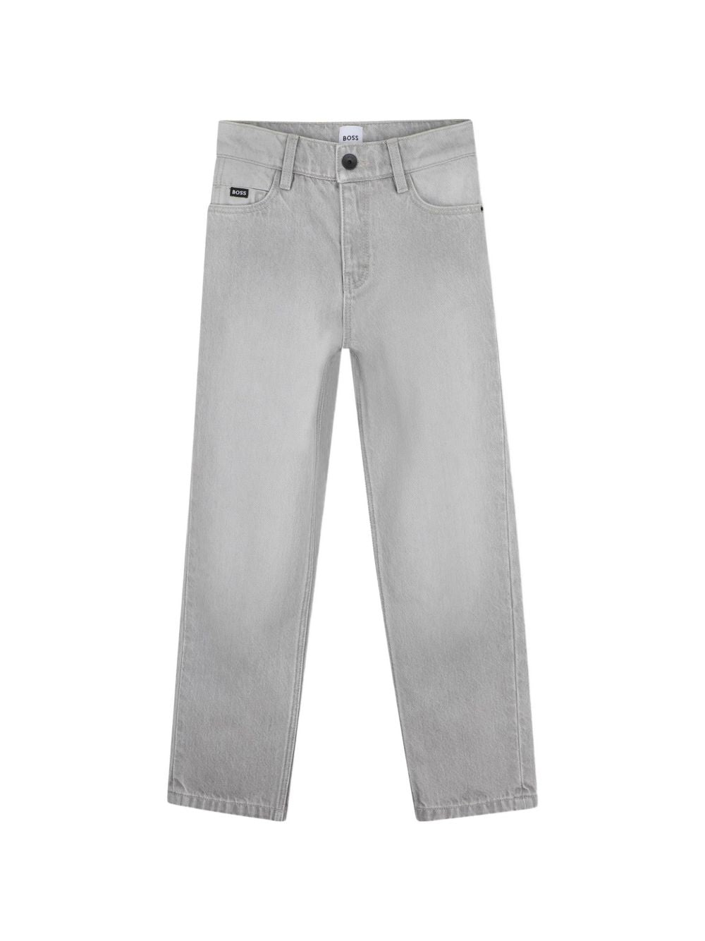 Pantaloni in denim. 2 davanti tasche, 2 retro tasche. Rivet on davanti tasche. Double b rivet on retro tasca. Boss label on retro fascia in vita. Boss raised logo. Vestibilità morbida J53354 ZB6 BOSS KIDSWEAR