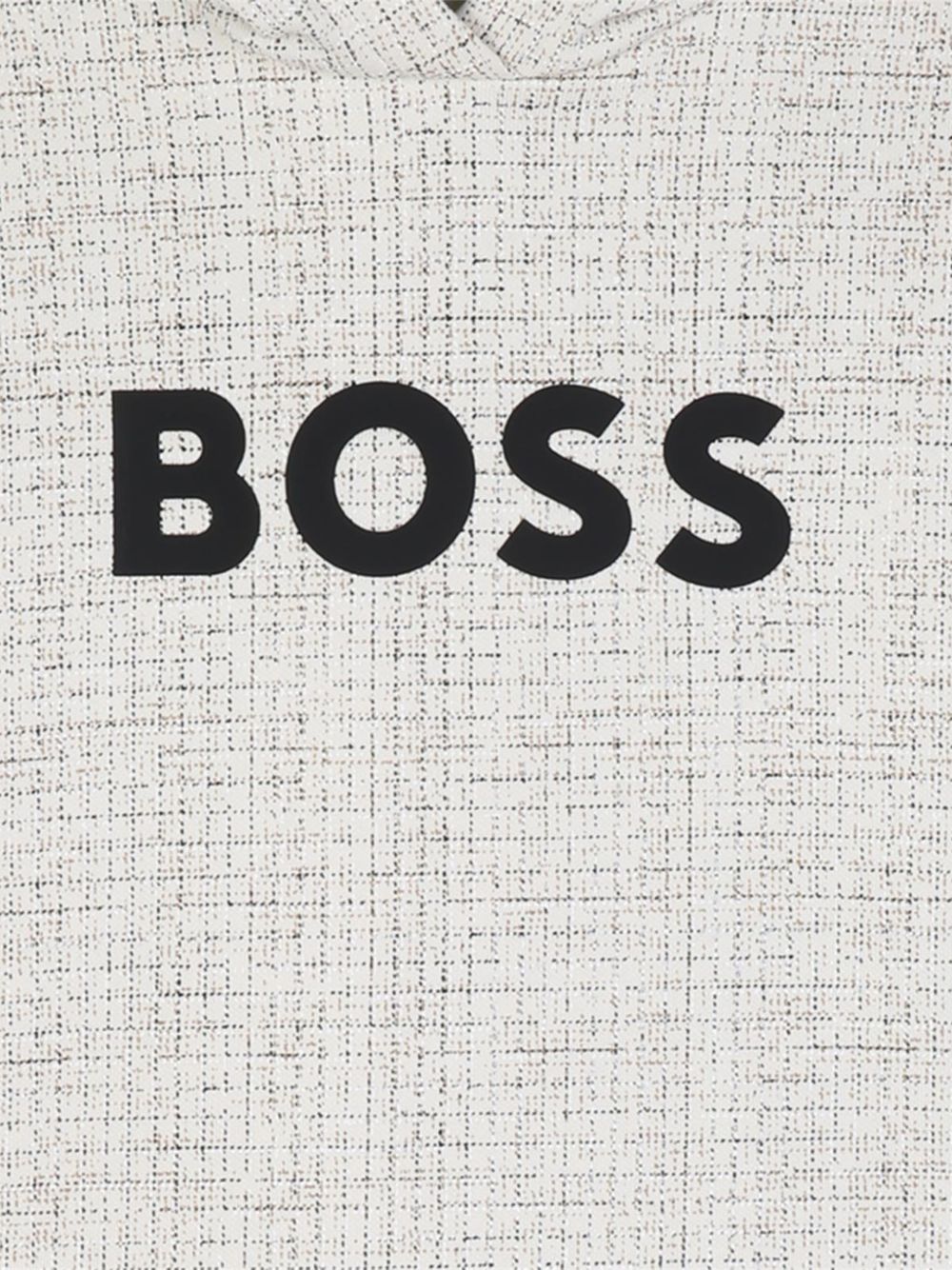 Con cappuccio fleece sweatshirt. Large boss logo centered on chest. Jersey fodera in cappuccio. Vestibilità morbida. J53402 120 BOSS KIDSWEAR