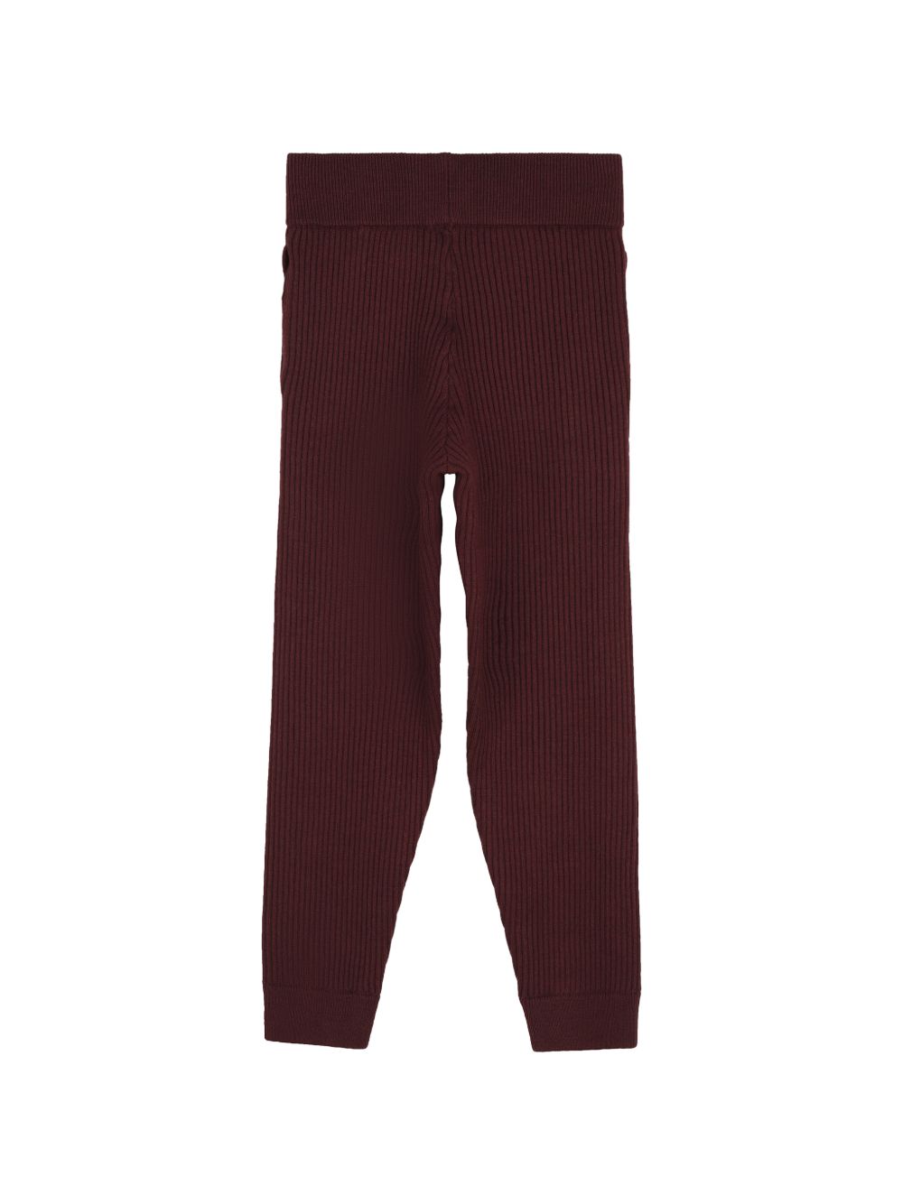 In maglia pantaloni containing 80% of cotton from organic farming e 20% cashmere, side seam tasche, elastico fondo legs e cintura embellished con handwritting chloe metal logo chain on davanti. C21261 94E CHLOE KIDS