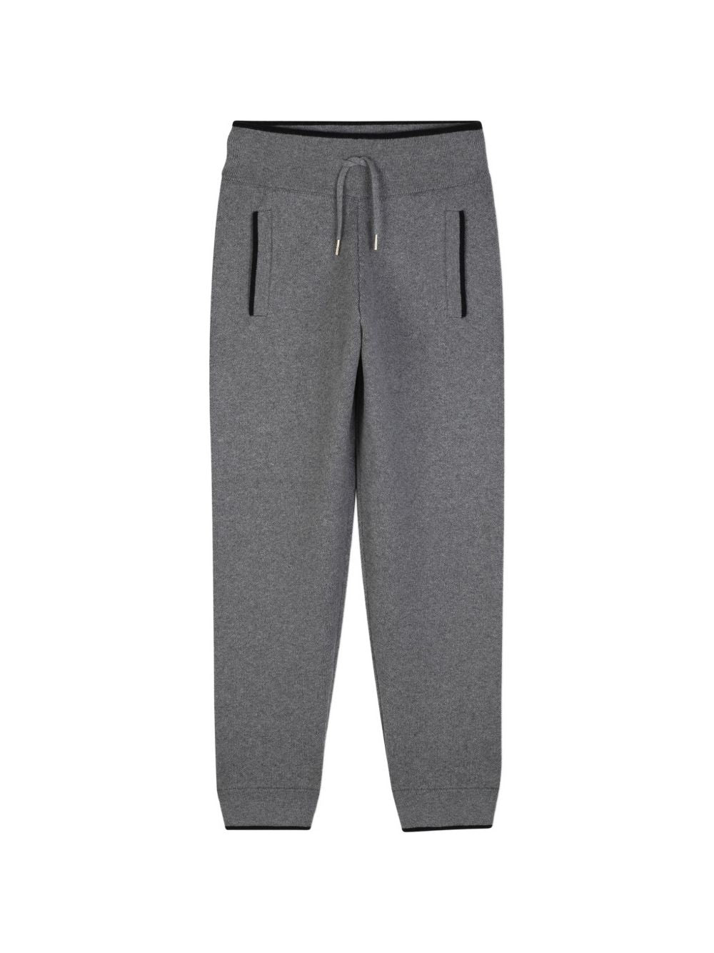 In maglia pantaloni containing 90% of cotton from organic farming e 10% wool, elastico fondo legs e cintura con chloe branded metal coulisse ends, chloe cuore hand ricamo sul retro. C21266 A46 CHLOE KIDS