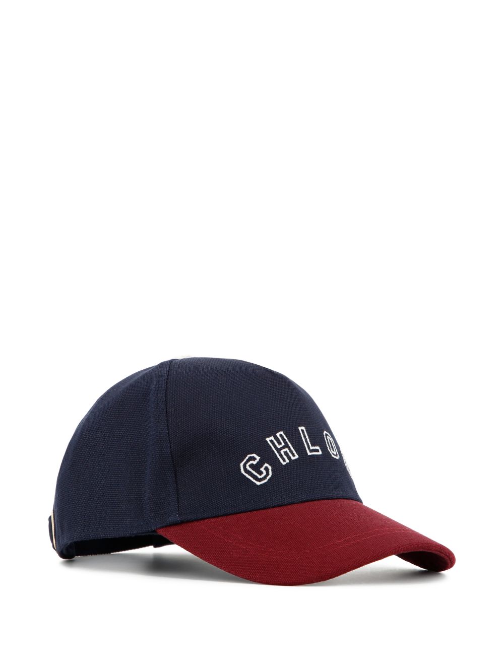 Canvas cap, containing cotton from organic farming, con chloé logo ricamato on davanti, regolabile con buckle on retro. C21310 859 CHLOE KIDS