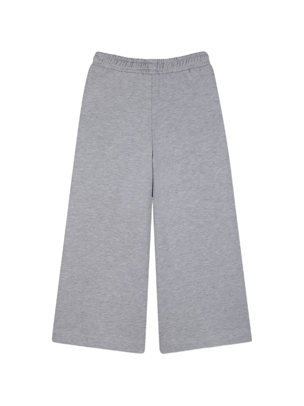 Large pantaloni in 60% cotton, 40% polyester cotone garzato, vita elastica con strass coulisse ties. Dkny metal plate sul davanti. 2 davanti tasche. D62888 A32 DKNY KIDS