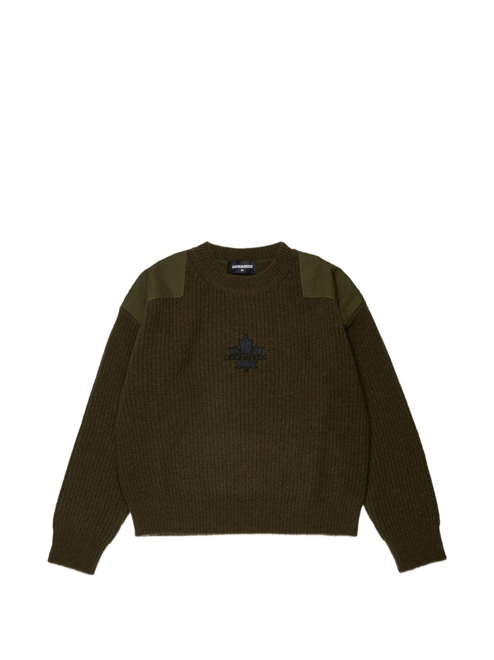 Maglione in Lana Tarmac Green DQ3437D0AJD DQ558 DSQUARED KIDS