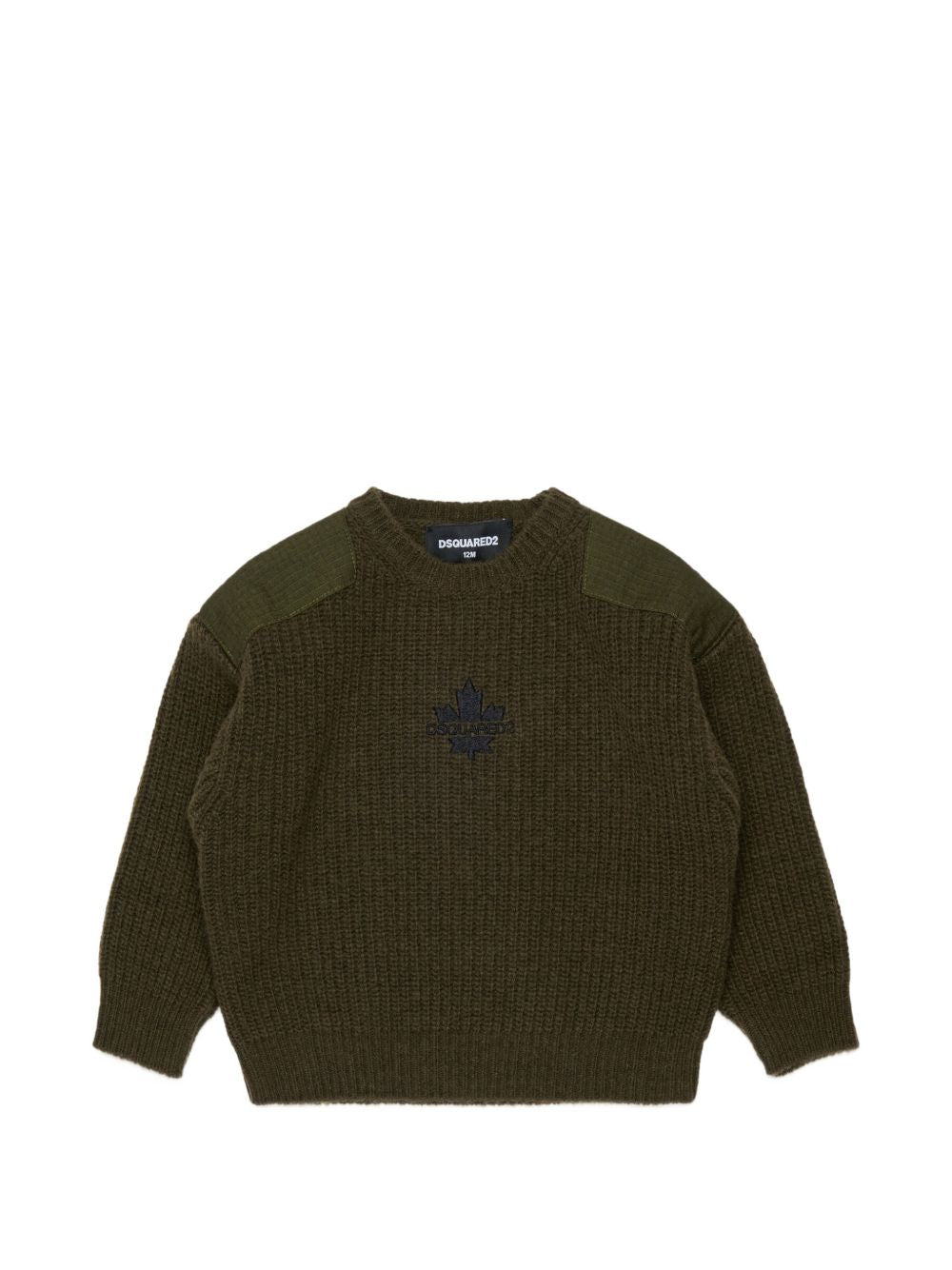 Maglione in Lana Tarmac Green DQ3493D0AJD DQ558 DSQUARED KIDS