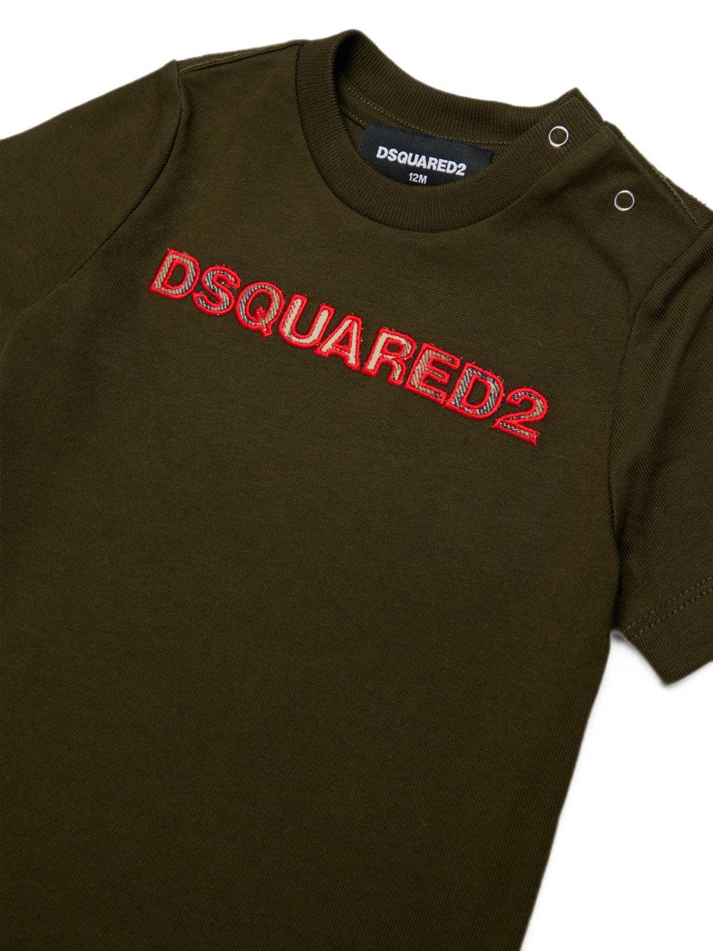 T-shirt Tarmac Green DQ3509D0AJ1 DQ558 DSQUARED KIDS