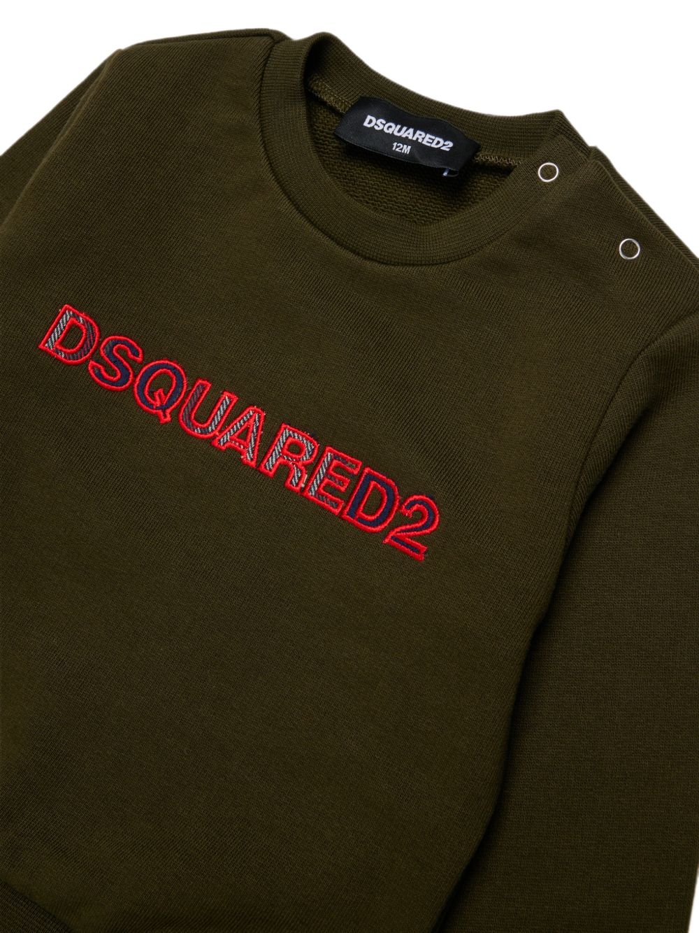 Felpa Tarmac Green DQ3510D0AJ2 DQ558 DSQUARED KIDS