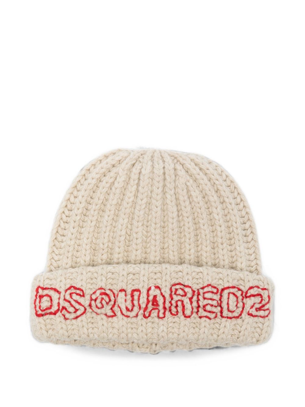 Cappello in Lana Antique White DQ3526D0AJQ DQ103 DSQUARED KIDS