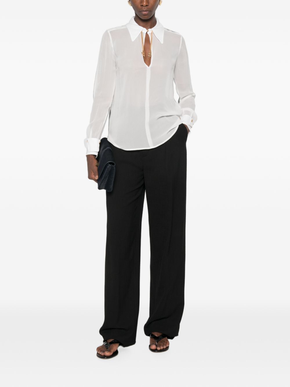 Camicia Avorio CA19466E2 360 ELISABETTA FRANCHI