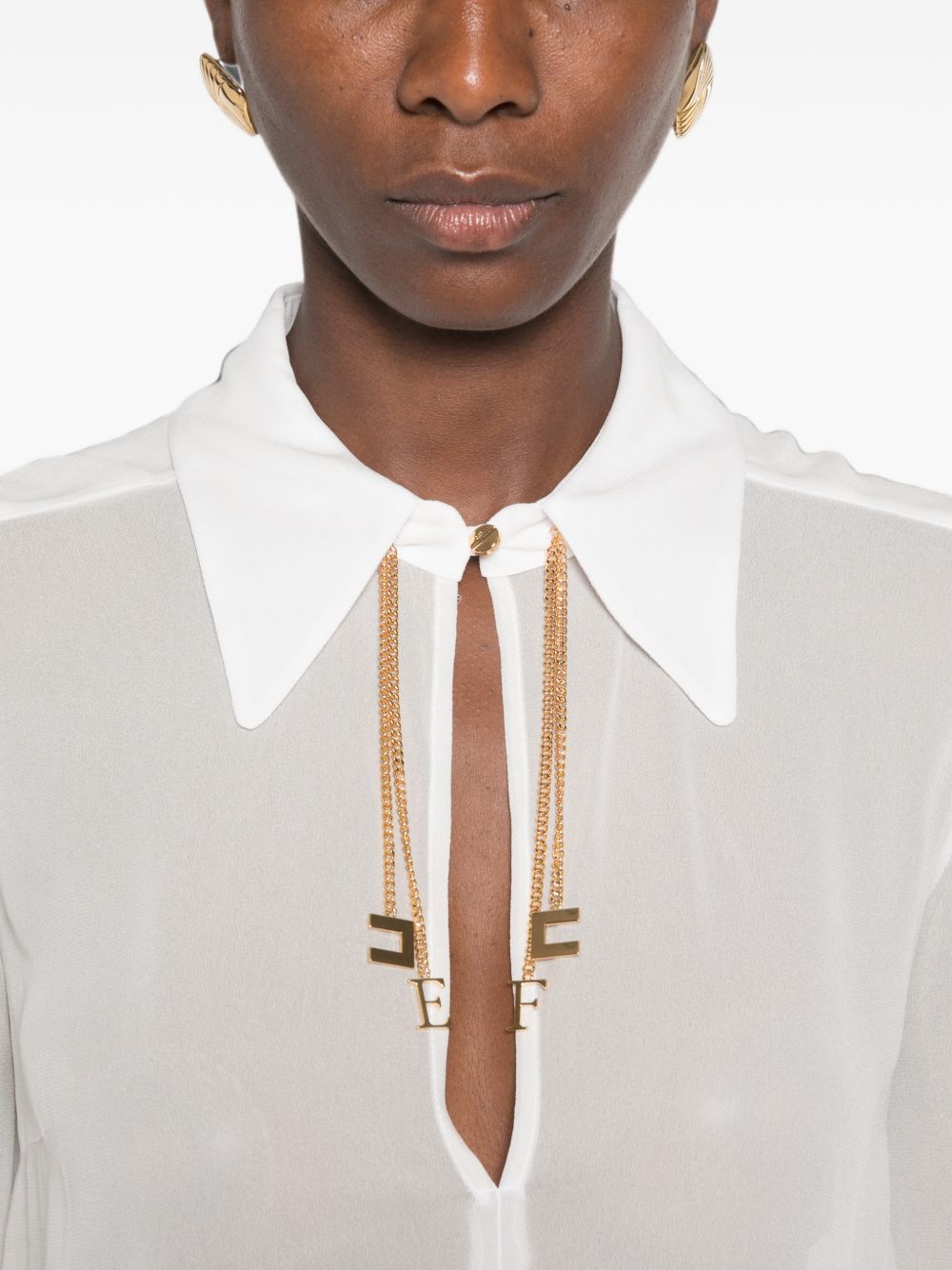 Camicia Avorio CA19466E2 360 ELISABETTA FRANCHI