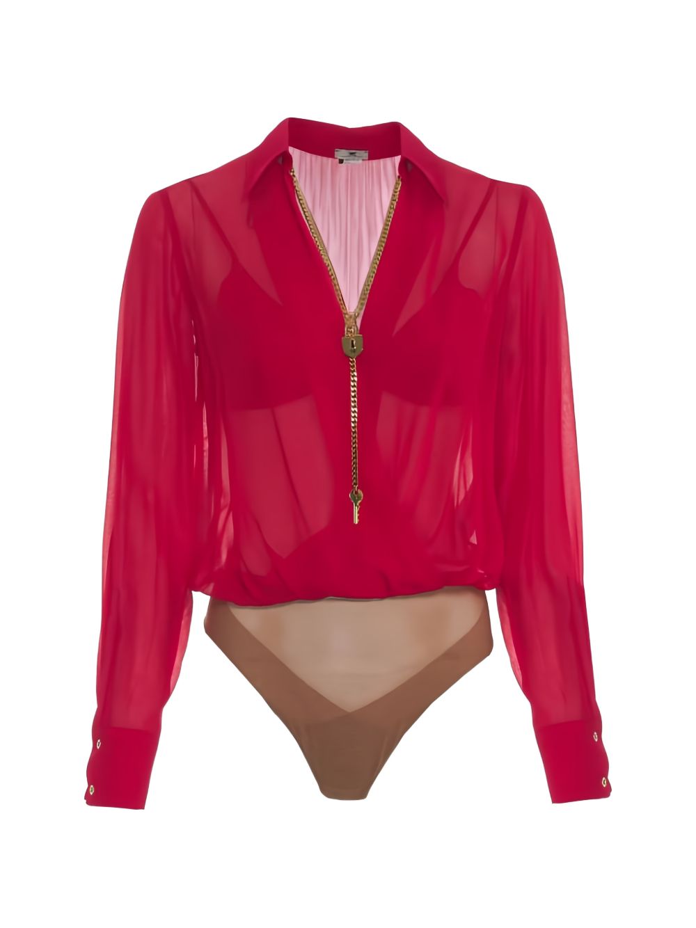 Camicia a body Red Passion CB00966E2 CG5 ELISABETTA FRANCHI