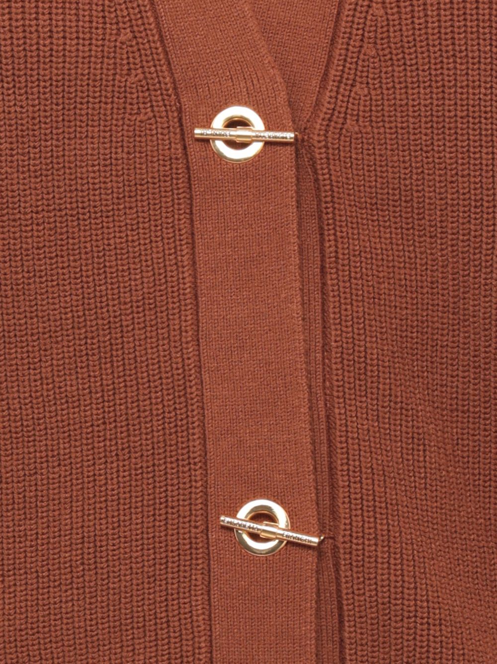 Cardigan con fermagli ruggine MK01S66E2 193 ELISABETTA FRANCHI