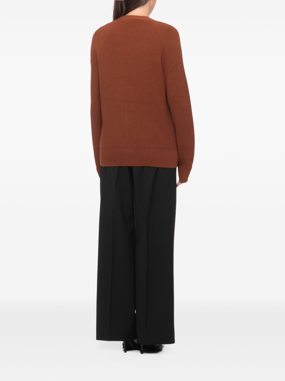 Cardigan con fermagli ruggine MK01S66E2 193 ELISABETTA FRANCHI