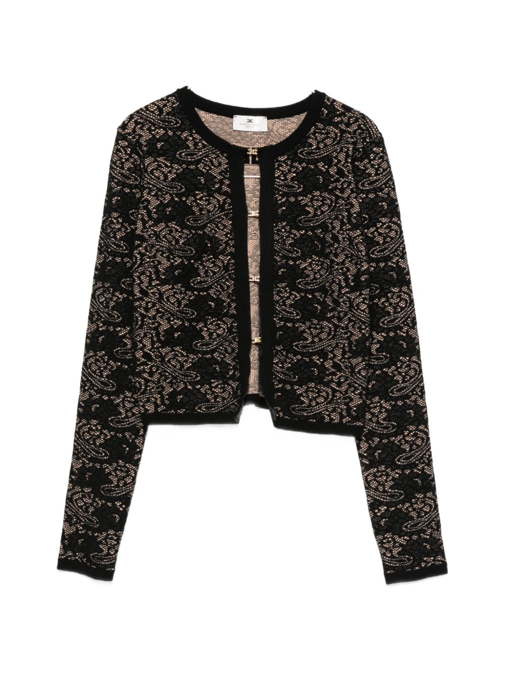 Maglia tricot Nero/Pelle MK29Q66E2 FR9 ELISABETTA FRANCHI
