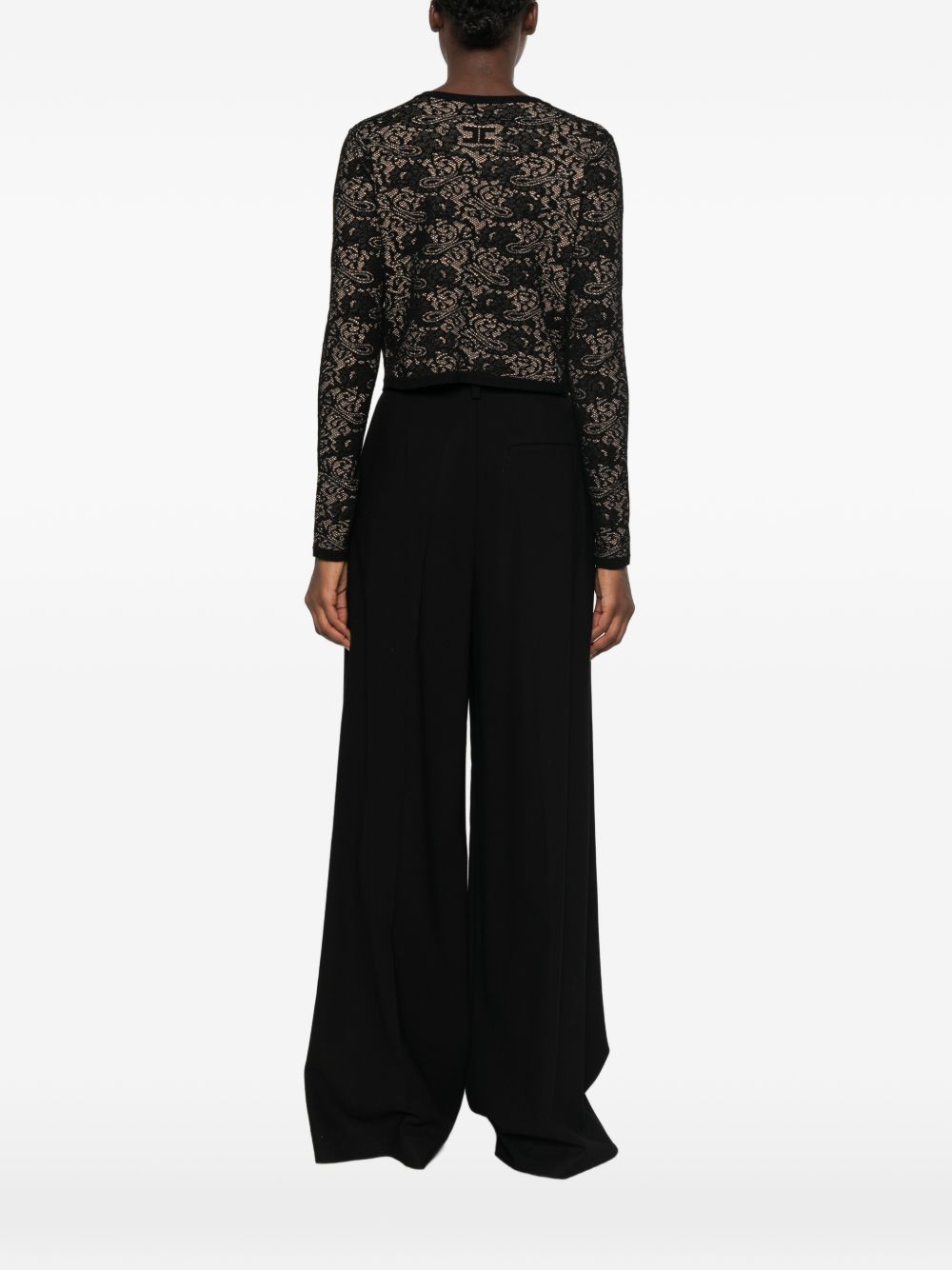 Maglia tricot Nero/Pelle MK29Q66E2 FR9 ELISABETTA FRANCHI