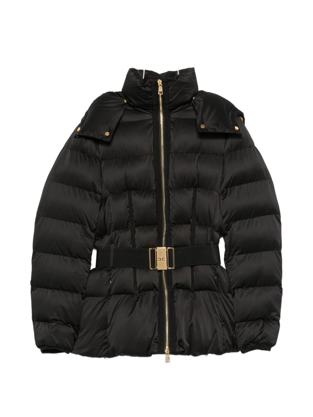 Giacca imbottita con cintura Nero PI92D66E2 110 ELISABETTA FRANCHI