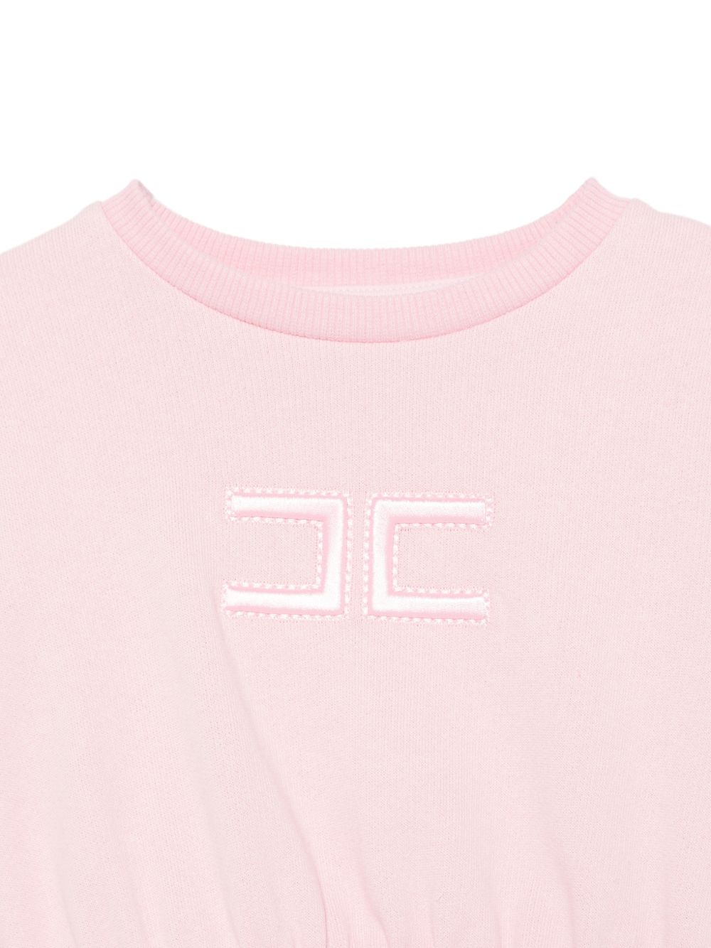 Abito con vita raccolta rosa EGAB247FF002 C070 ELISABETTA FRANCHI KIDS