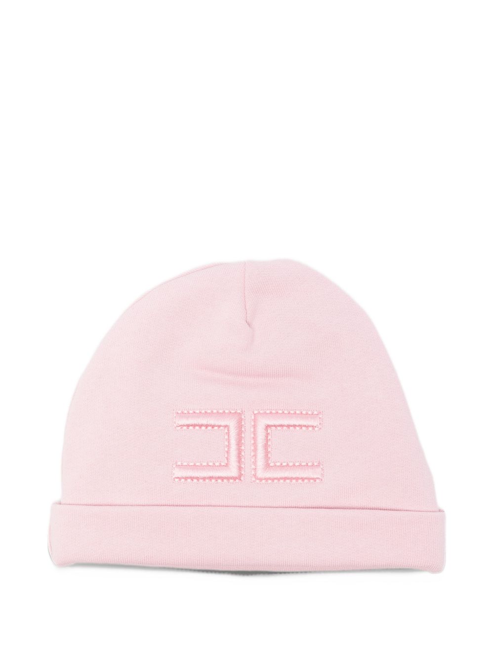 Berretto con monogramma rosa ENCP087FF002 C070 ELISABETTA FRANCHI KIDS