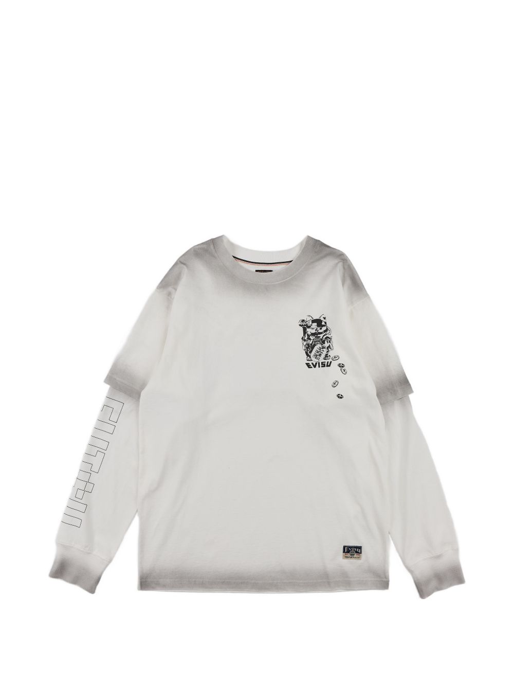 T-shirt Fortune Cat Ptinted Bianco 2EAHTM6TL1153 WHTO EVISU