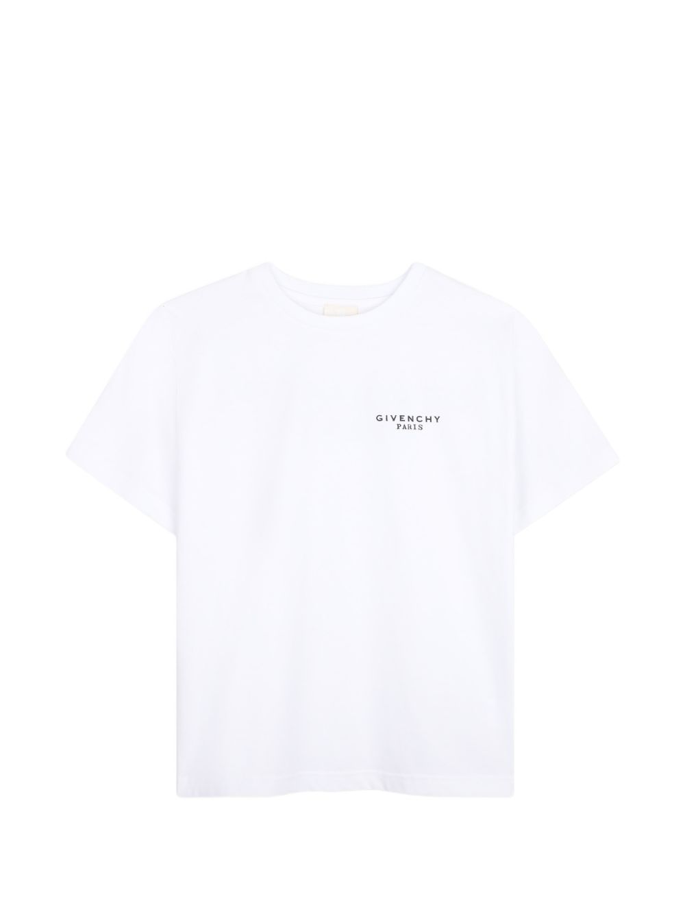 T-shirt in jersey, cotton from organic farming, maniche, givenchy logo stampa at davanti e retro. H31280 10P GIVENCHY KIDS