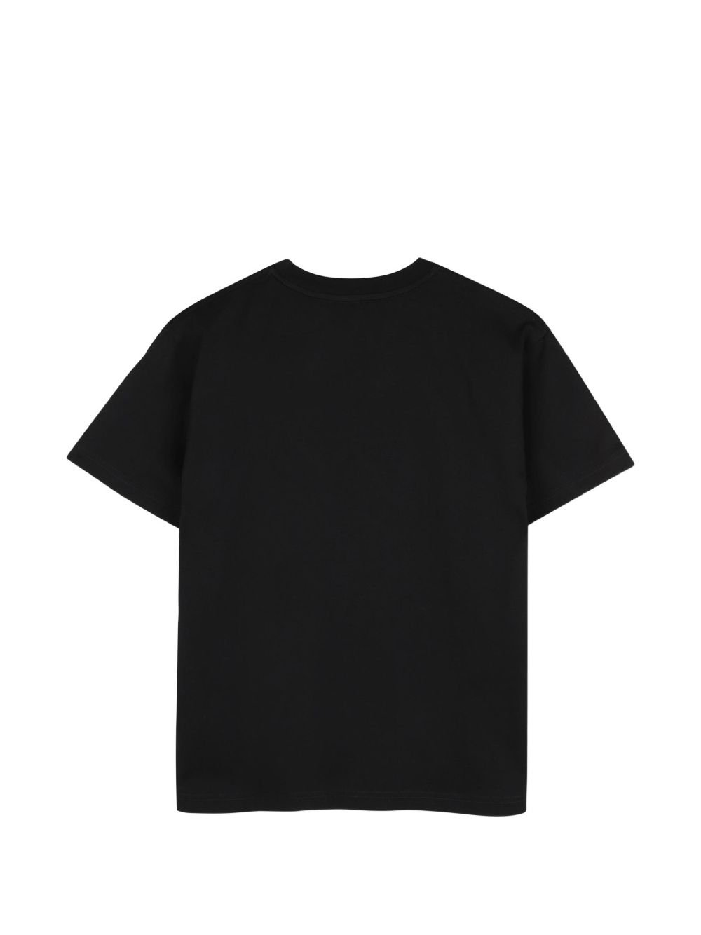 T-shirt in jersey, cotton from organic farming, twisted seams on maniche, color contrasted givenchy logo patch ermbroidery at davanti. H31345 09B GIVENCHY KIDS
