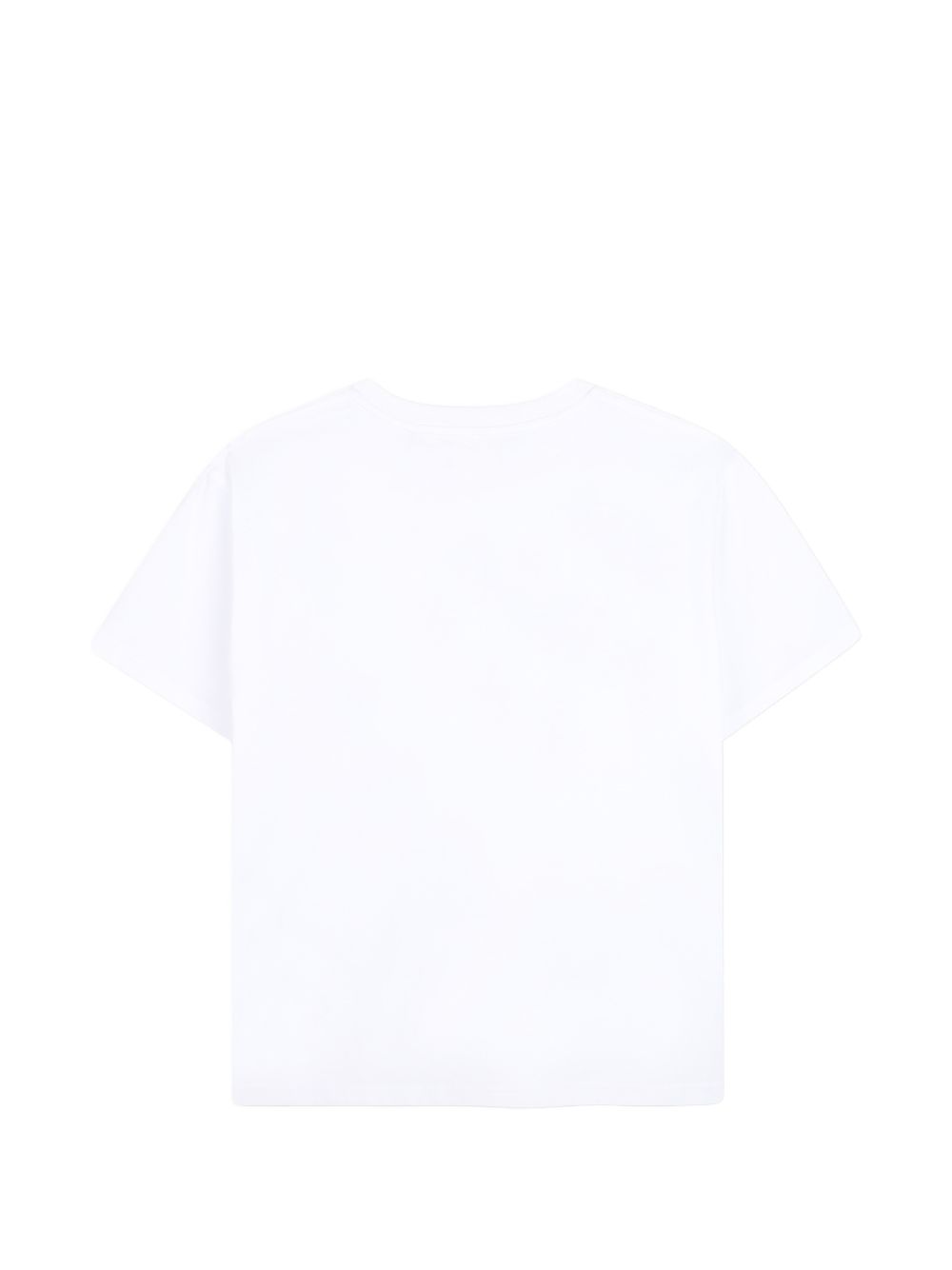 T-shirt in jersey, cotton from organic farming, twisted seams on maniche, color contrasted givenchy logo patch ermbroidery at davanti. H31345 10P GIVENCHY KIDS