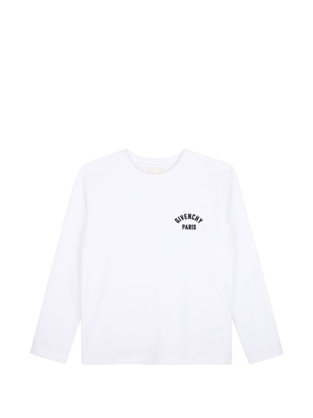 Maniche lunghe t-shirt in jersey, cotton from organic farming, givenchy logo ricamo at davanti chest. H31347 10P GIVENCHY KIDS