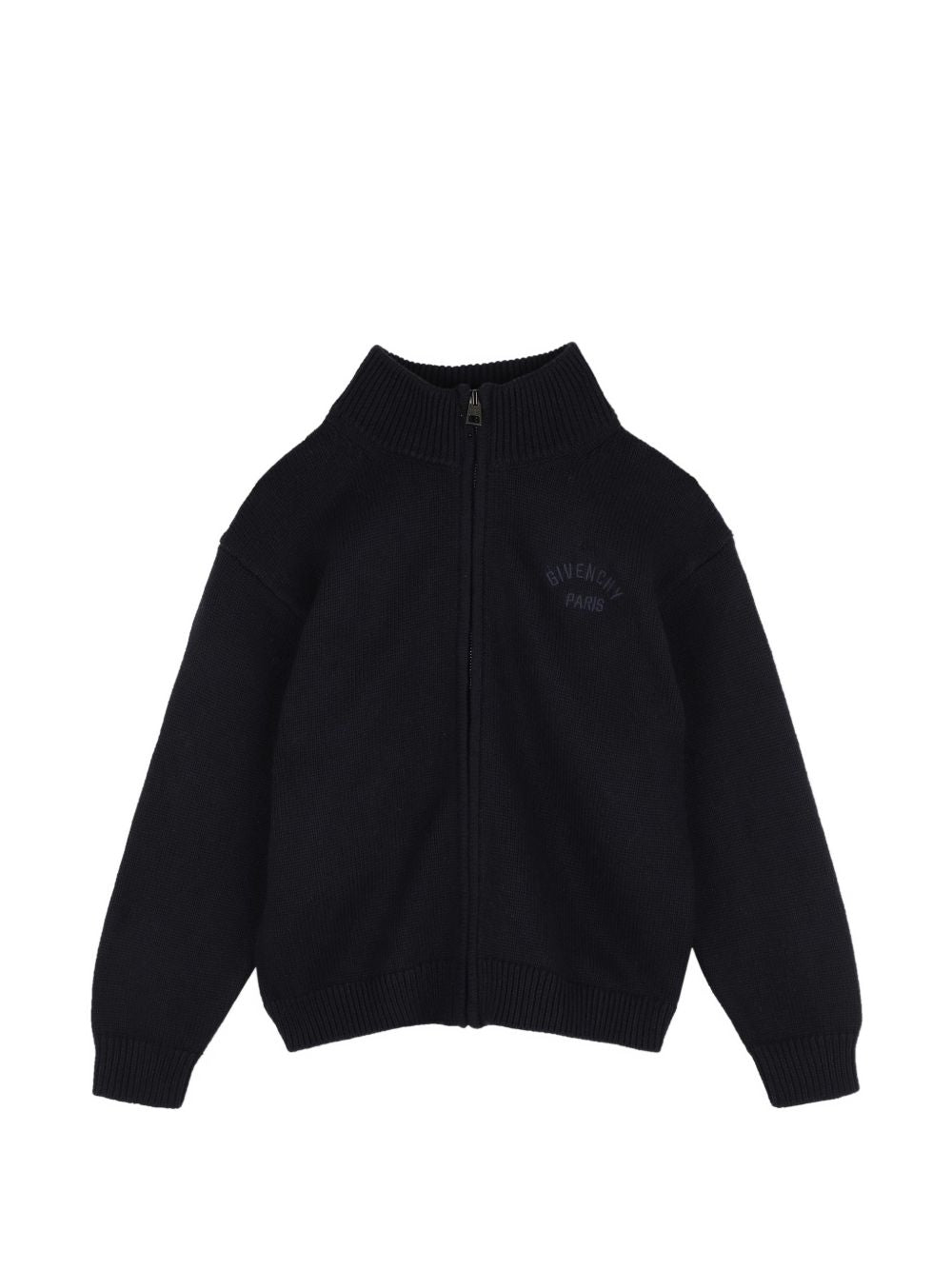 Cardigan in maglia in 95% cotton e 5% cashmere. High gauge. Middle davanti zipped. Givenchy logo ricamo at chest e at retro, con a light contrast. H31349 853 GIVENCHY KIDS
