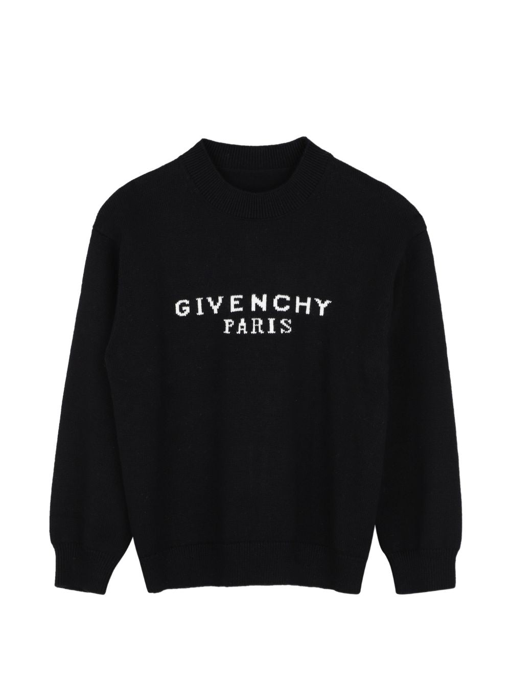 In maglia felpa in 95% cotton e 5% cashmere. Givenchy logo in jacquard. H31441 09B GIVENCHY KIDS