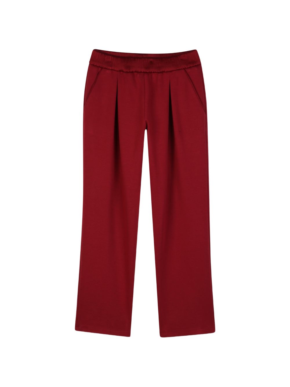 Pantaloni con fabrics mix, cotton modal elastane polyamide milano con polyester viscose acetate at vita. Givenchy logo ricamo at davanti. H31546 96D GIVENCHY KIDS