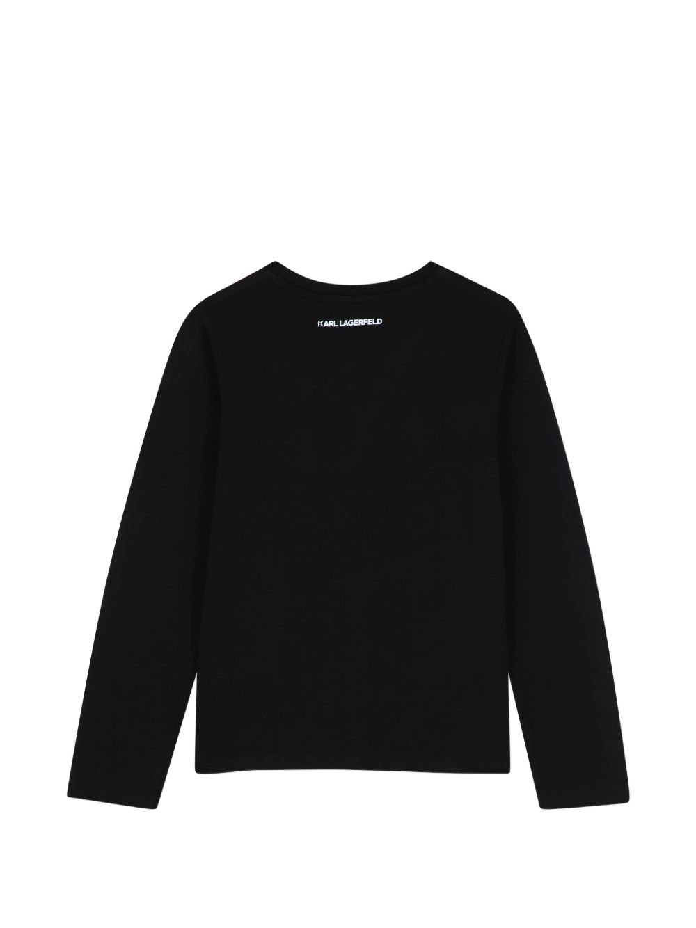 Long-maniche jersey t-shirt con cottton coming from organic farming. Choupette illustrazione sul davanti con lenticular effect. Karl lagerfeld logo illustrazione sul retro. Z31314 09B KARL LAGERFELD KIDS