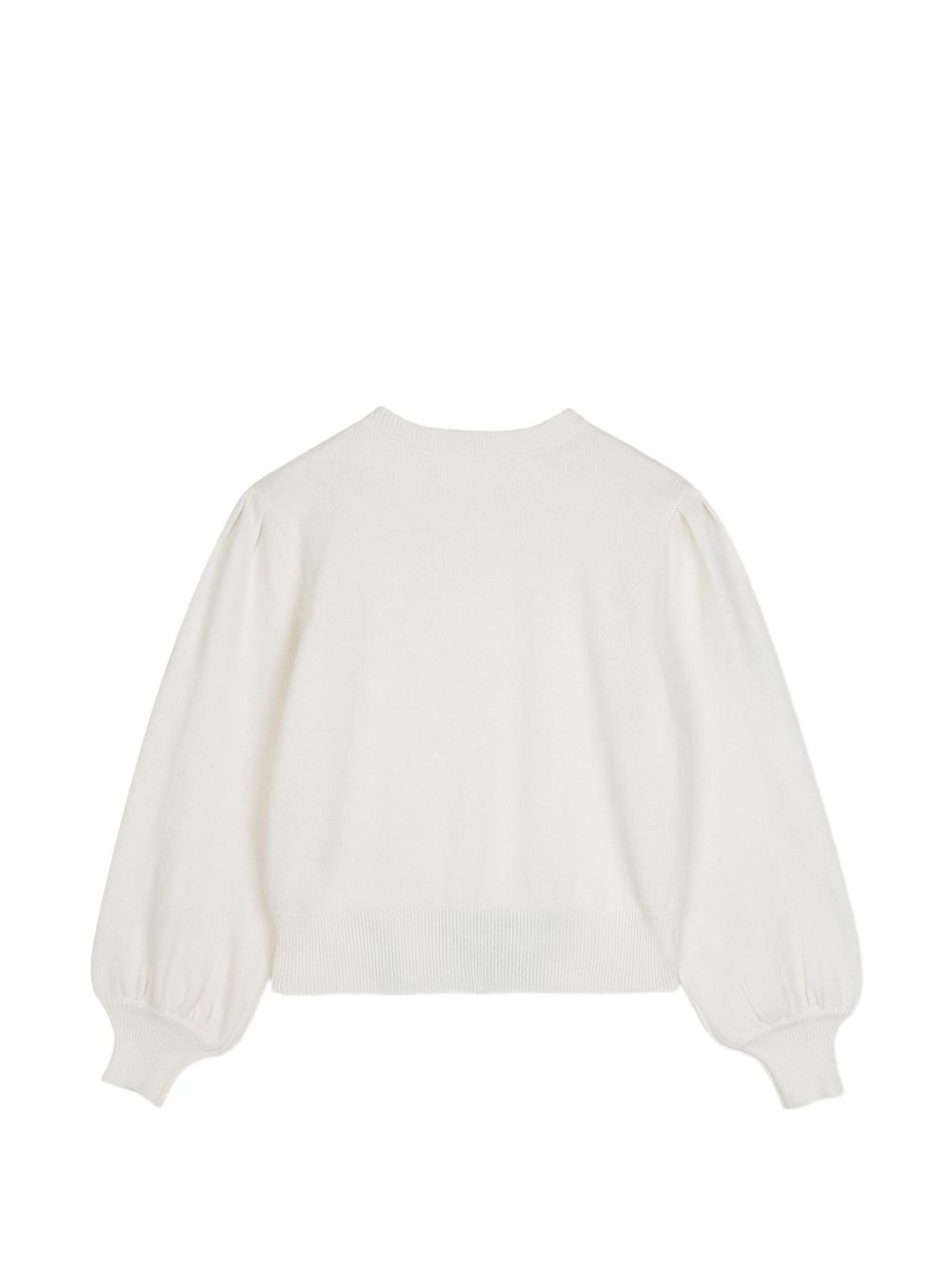 Felpa in cotton e cashmere. Tapered polsini, karl signature ricamo con cabochons sul davanti. Z31324 182 KARL LAGERFELD KIDS