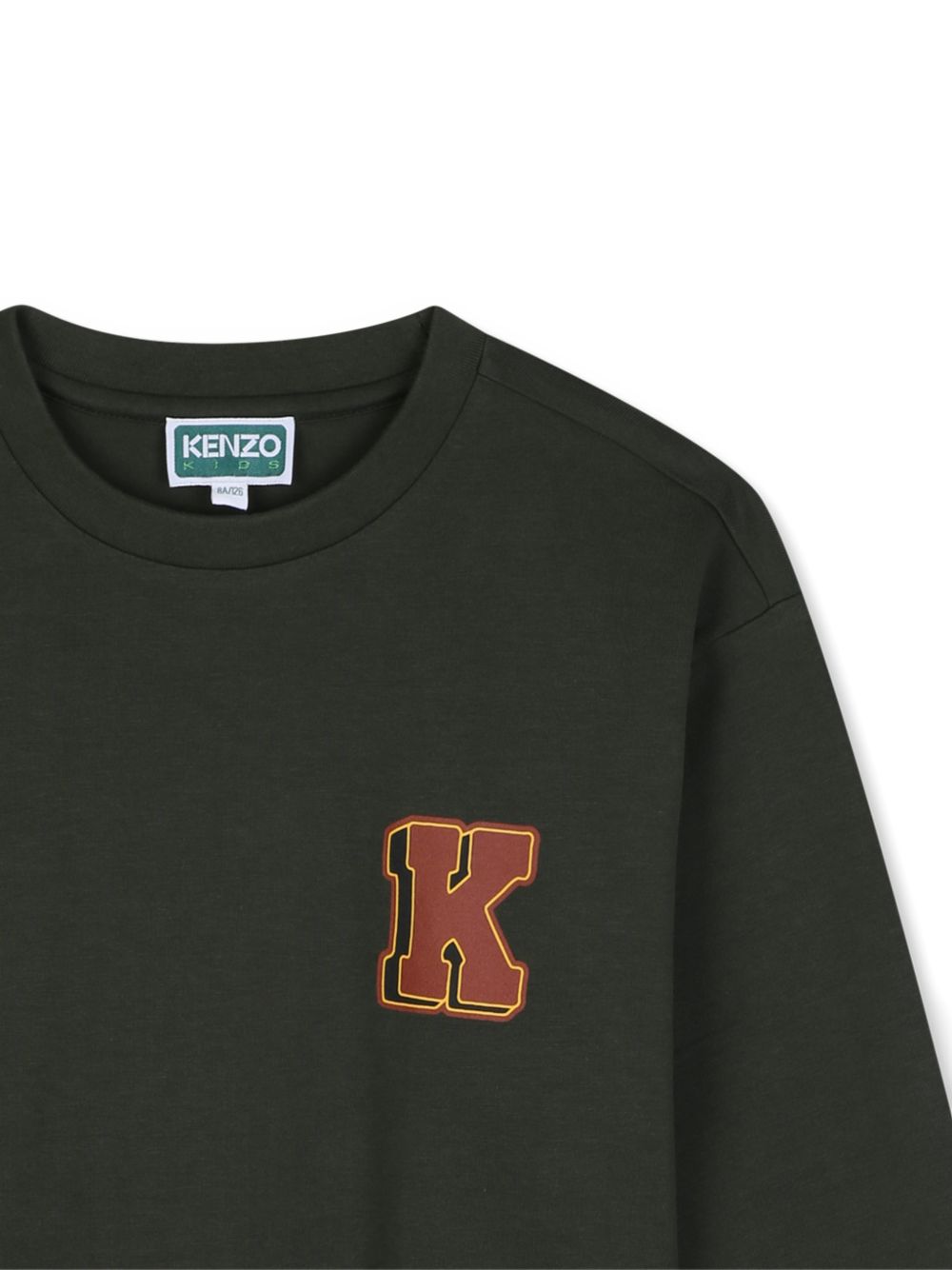 Maniche lunghe t-shirt (100% organic cotton), heavy jersey, branded stampa on chest e nel retro. K61947 64Q KENZO KIDS