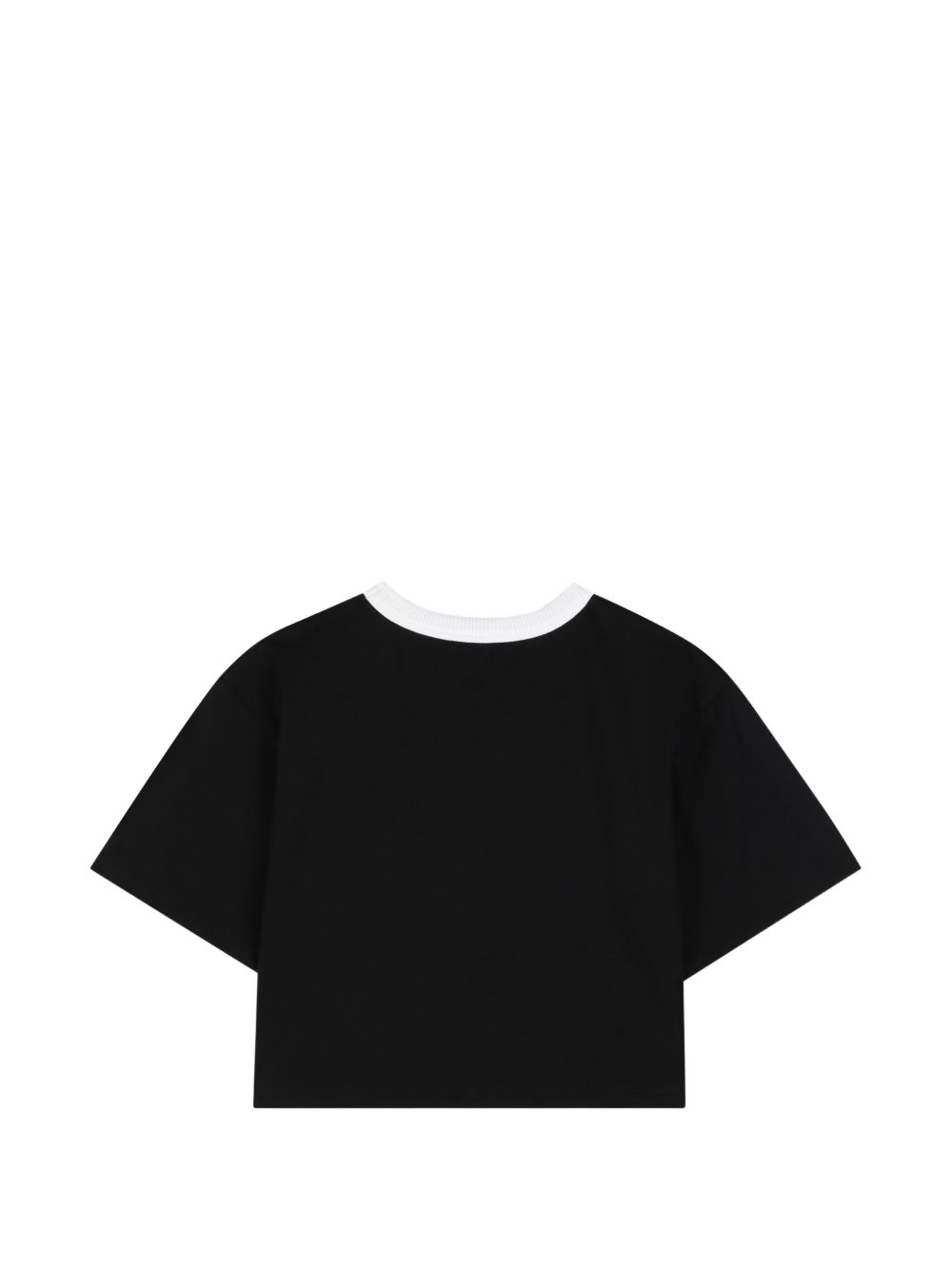 Maniche corte t-shirt in jersey (94% cotton, 6% elasthanne) con rubber branded stampa on davanti. K62004 09B KENZO KIDS