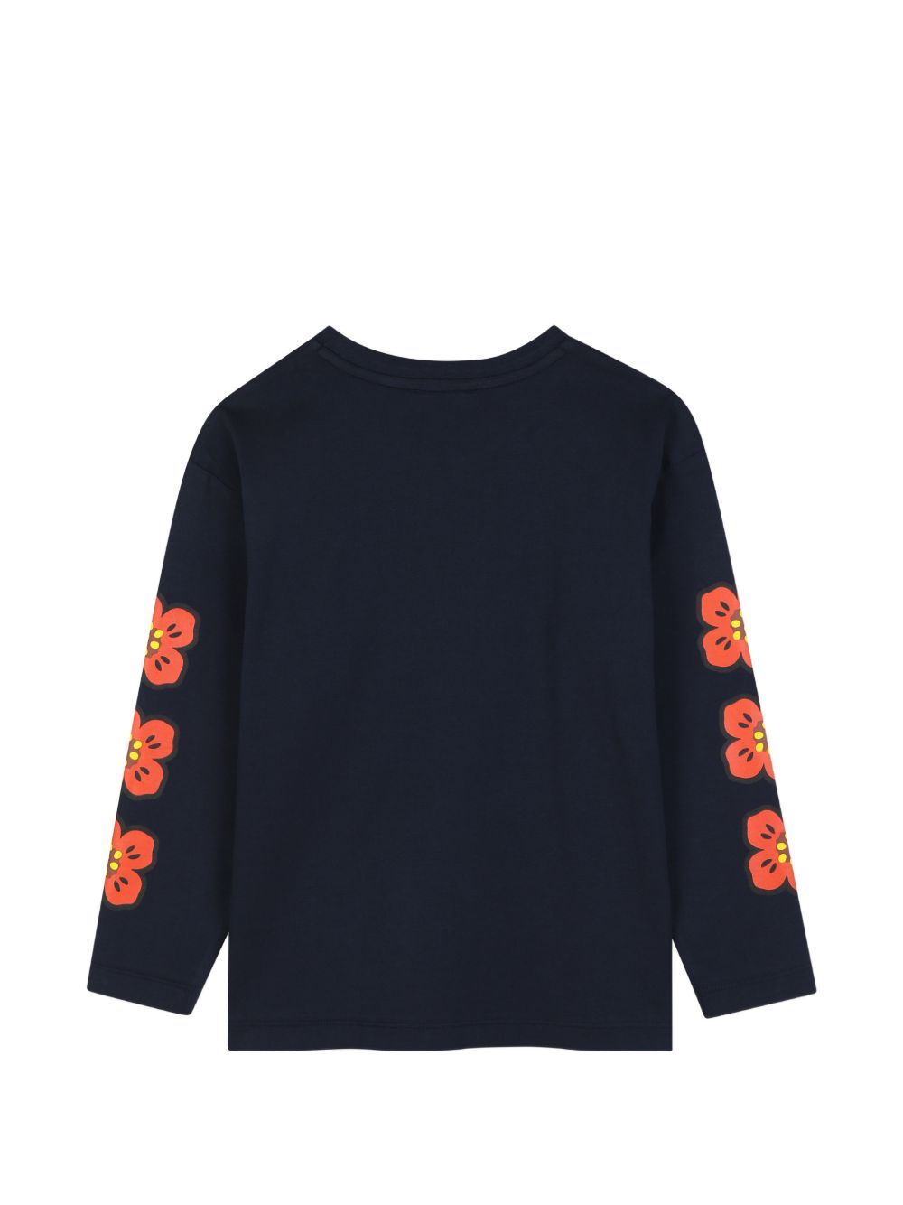 Maniche lunghe t-shirt in jersey (100% organic cotton), branded stampa on davanti e on maniche. K62018 845 KENZO KIDS