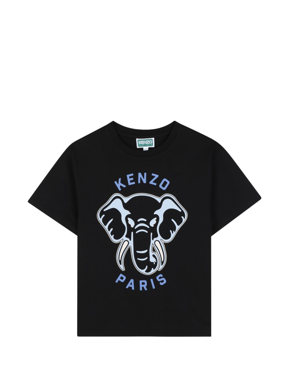 T-shirt in jersey (100% organic cotton), branded stampa on davanti. K62034 09B KENZO KIDS