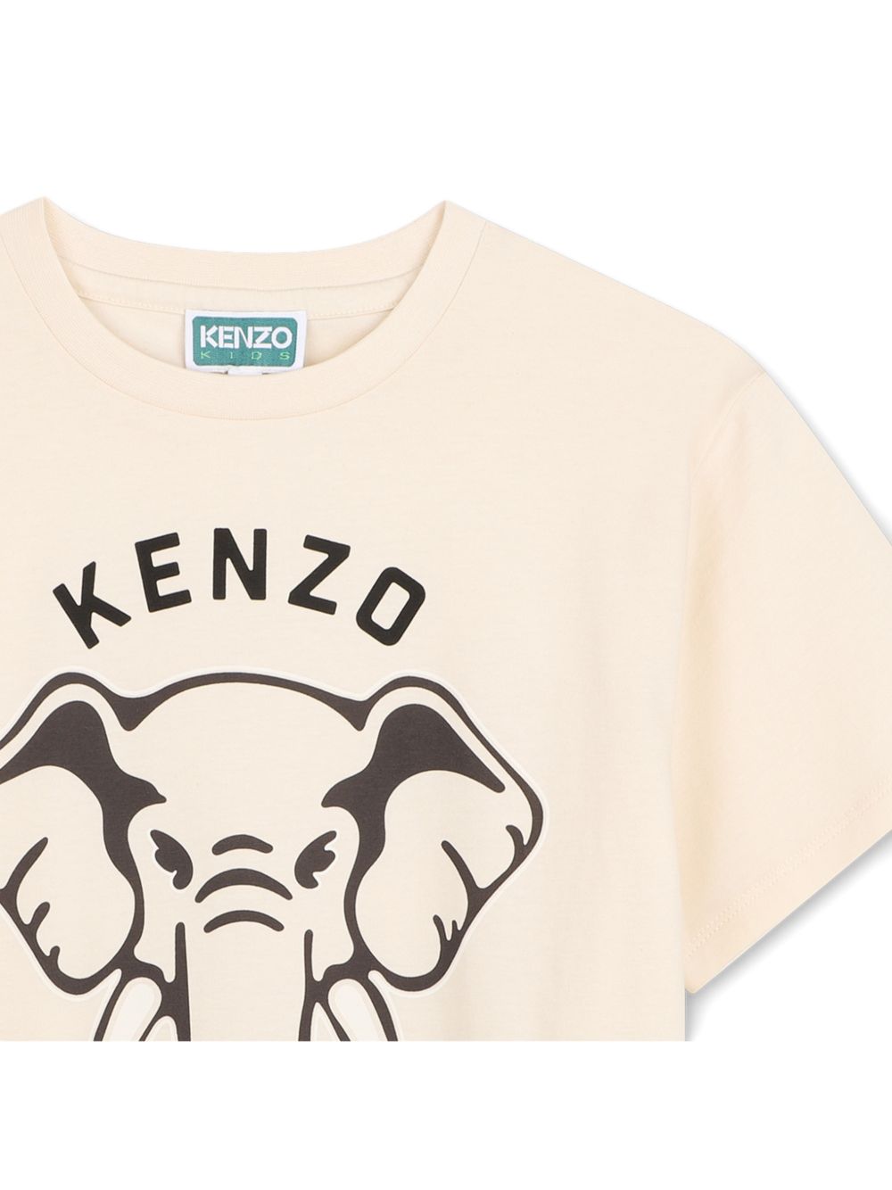 T-shirt in jersey (100% organic cotton), branded stampa on davanti. K62034 21G KENZO KIDS