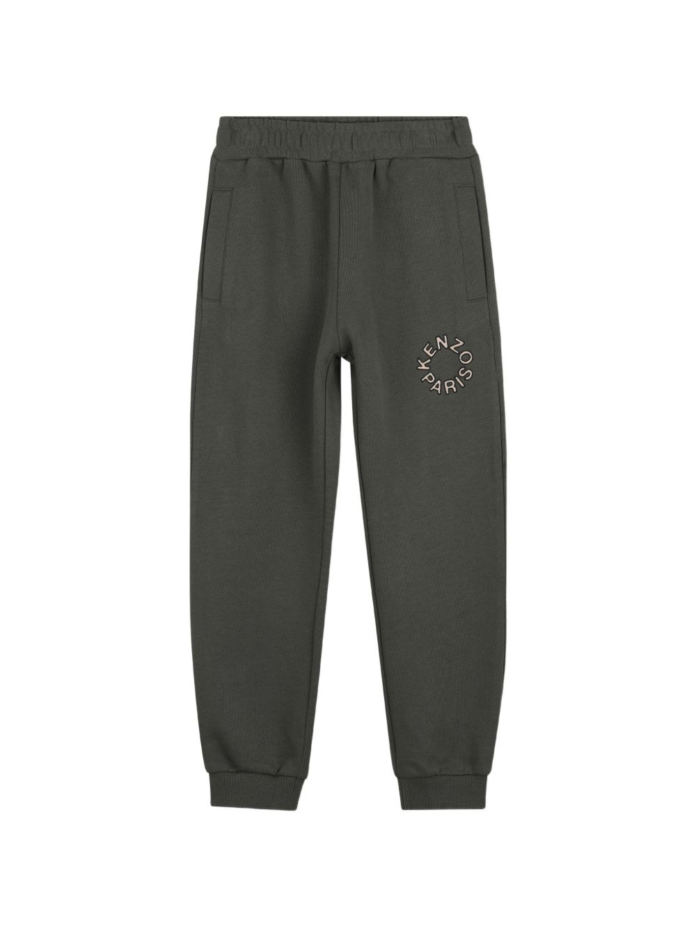 Sweat + pantaloni set in unbrushed fleece (100% cotton). Sweatshirt, branded ricamo on davanti. Jogging pantaloni con vita elastica, two side tasche, branded ricamo on davanti. K62039 64Q KENZO KIDS